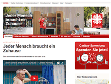 Tablet Screenshot of caritas-lindau.de